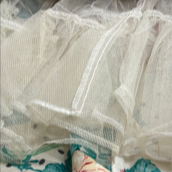 (T2) Benson & Smith 80s Vintage Bohemian Floral Print Cream Cotton Dress, Size 9 - Picture 14 of 14